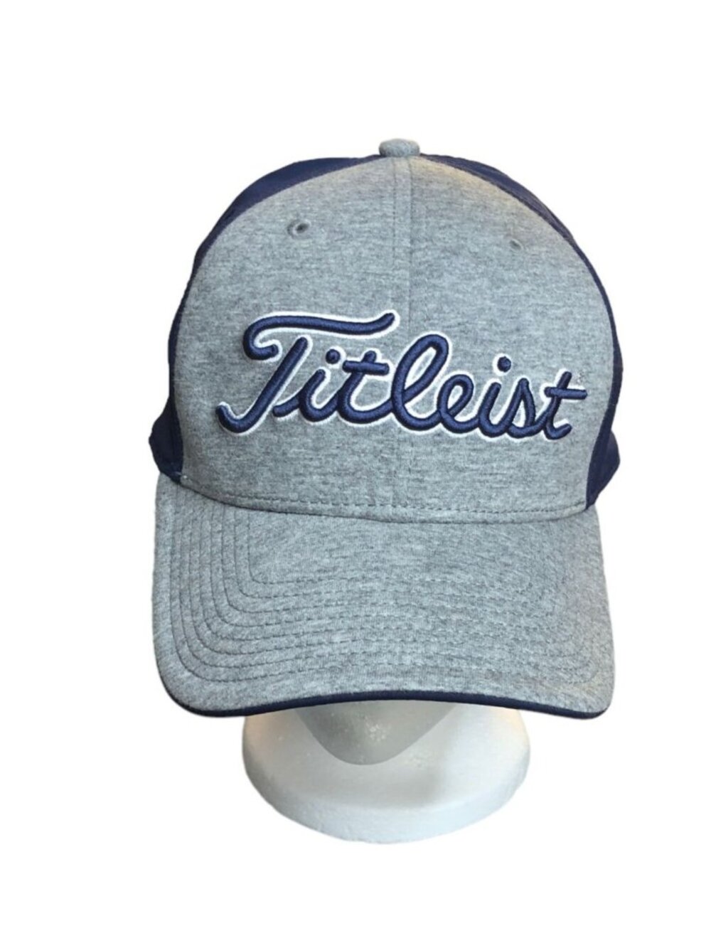 Titleist Baseball Cap Golf Hat Adjustable Strapback Navy Gray Logo Embroidered